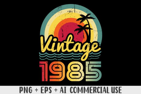 Download Vintage 1985 PNG Sublimation Design - 1985 Collection