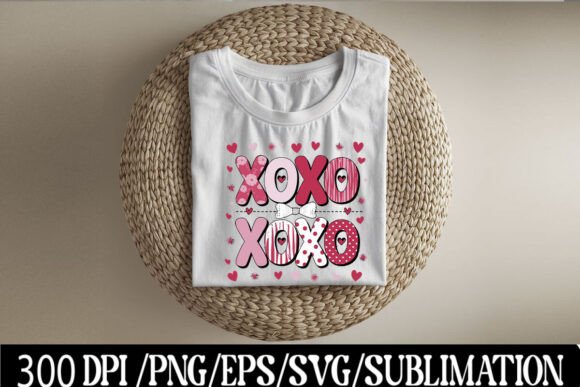 Download Pink Bow Heart XOXO Valentine Retro PNG - Pink Collection